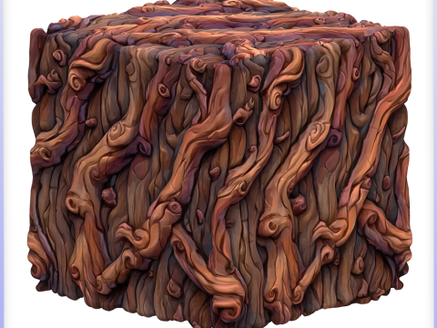 Stylized Bark Seamless Texture CG टेक्स्चर्स