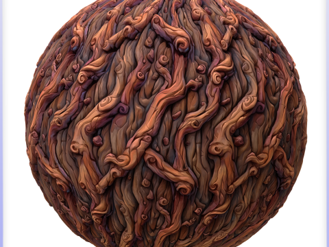 Stylized Bark Seamless Texture CG टेक्स्चर्स