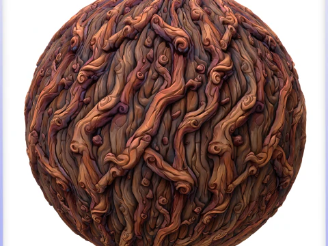 Stylized Bark Seamless Texture CG Textures
