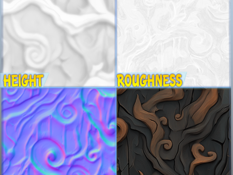 Stylized Floor Seamless Texture CG Текстуры