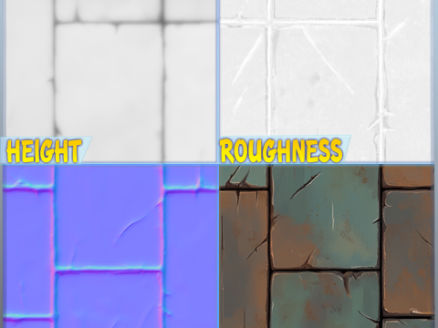 Stylized Floor Seamless Texture CG Texturen