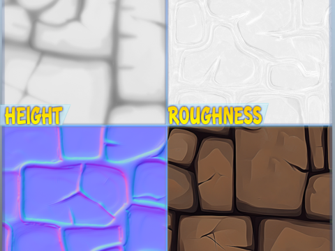 Stylized Floor Seamless Texture CG Текстури