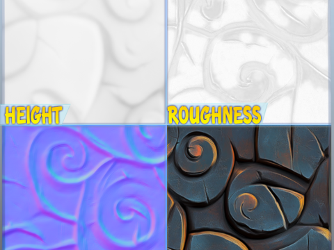 Stylized Floor Seamless Texture Tekstur CG