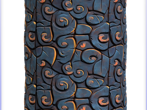 Stylized Floor Seamless Texture Tekstur CG