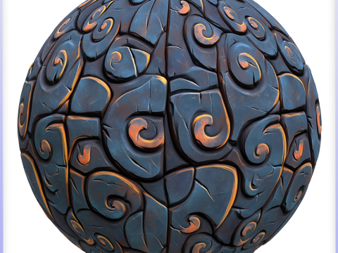 Stylized Floor Seamless Texture Tekstur CG