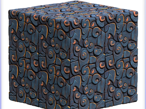 Stylized Floor Seamless Texture Tekstur CG