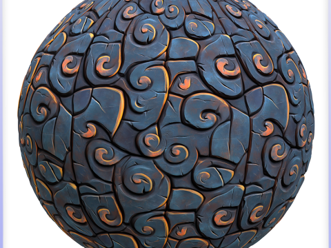 Stylized Floor Seamless Texture Tekstur CG