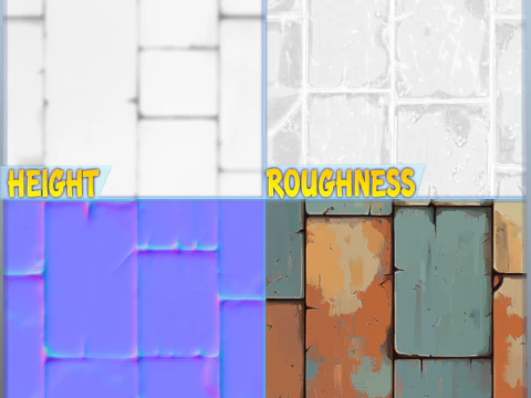 Stylized Floor Seamless Texture CG Textures