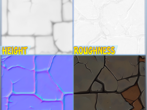 Stylized Floor Seamless Texture CG टेक्स्चर्स