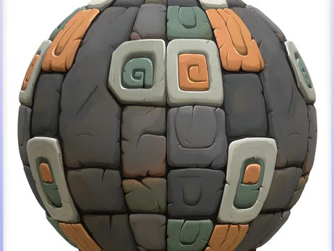 程式化的地板无缝纹理 CG 纹理