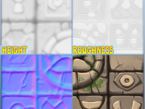 Stylized Floor Seamless Texture CG Textures