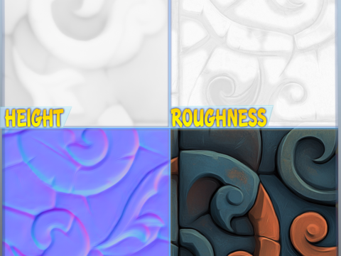 Stylized Floor Seamless Texture CG Texturen