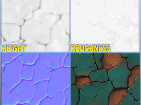 Stylized Floor Seamless Texture CG टेक्स्चर्स