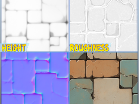 Stylized Floor Seamless Texture Tekstur CG