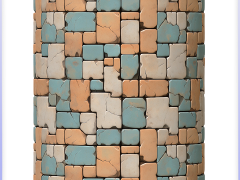 Stylized Floor Seamless Texture Tekstur CG