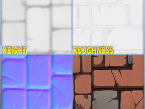 Stylized Floor Seamless Texture Tekstur CG