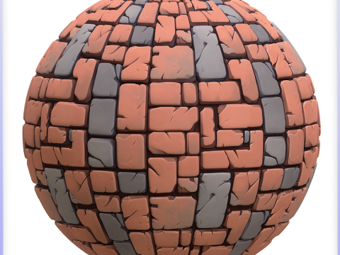 Stylized Floor Seamless Texture Tekstur CG