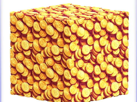 Stylized Gold Coin Seamless Texture CG Textures