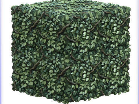 Stylized Foliage Seamless Texture CG 텍스쳐