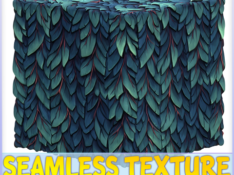 Stylized Foliage Seamless Texture CG Textures
