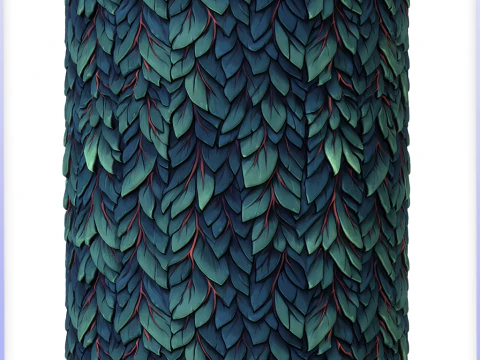 Stylized Foliage Seamless Texture CG Textures