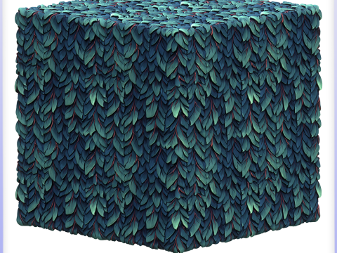 Stylized Foliage Seamless Texture Tekstur CG