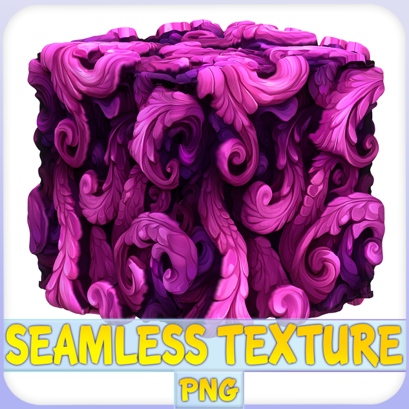 Stylized Foliage Seamless Texture CG 텍스쳐 .c4d .max .obj .3ds .fbx .stl .blend 