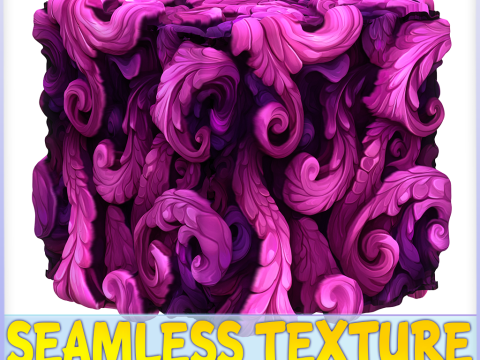 Stylized Foliage Seamless Texture CG 텍스쳐