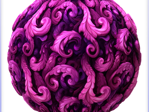 Stylized Foliage Seamless Texture CG 텍스쳐