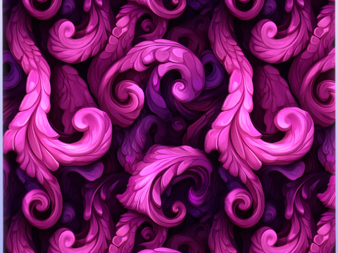 Stylized Foliage Seamless Texture CG 텍스쳐