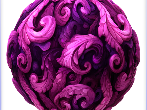 Stylized Foliage Seamless Texture CG 텍스쳐