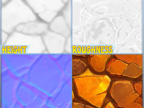 Stylized Gold Seamless Texture CG Textures