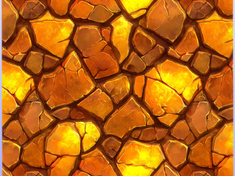 Stylized Gold Seamless Texture CG Textures