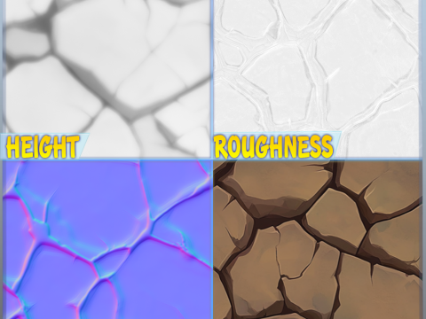 Stylized Ground Seamless Texture CG Текстури