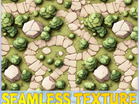 Stylized Ground Seamless Texture CG Texturen