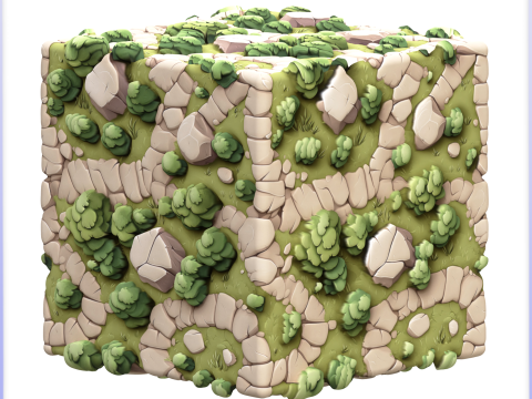 Stylized Ground Seamless Texture CG Textures