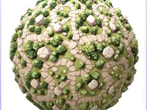 Stylized Ground Seamless Texture CG Textures