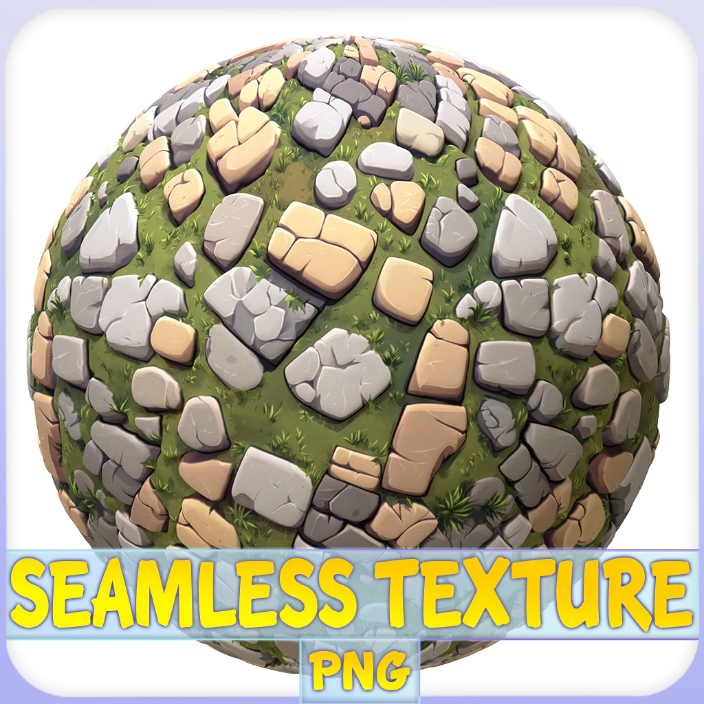 Stylized Ground Seamless Texture CG Textures .c4d .max .obj .3ds .fbx .stl .blend