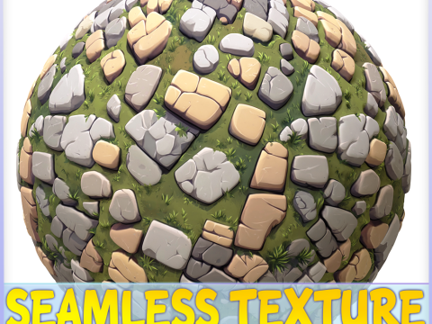 Stylized Ground Seamless Texture CG Texturen