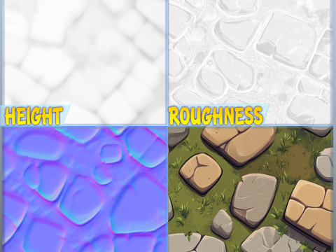 Stylized Ground Seamless Texture CG Текстури