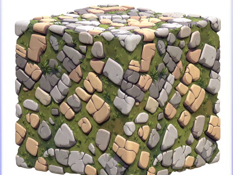 Stylized Ground Seamless Texture CG Текстури