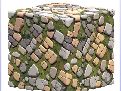 Stylized Ground Seamless Texture CG Textures