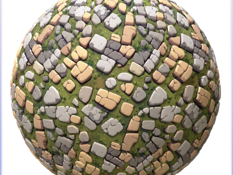 Stylized Ground Seamless Texture CG Текстури