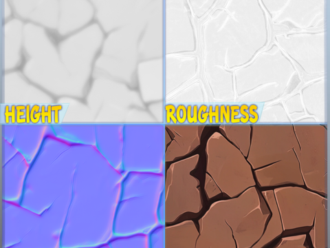 Stylized Ground Seamless Texture CG Textures