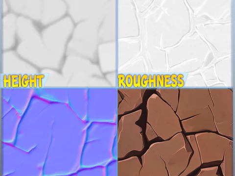 Stylized Ground Seamless Texture CG Textures