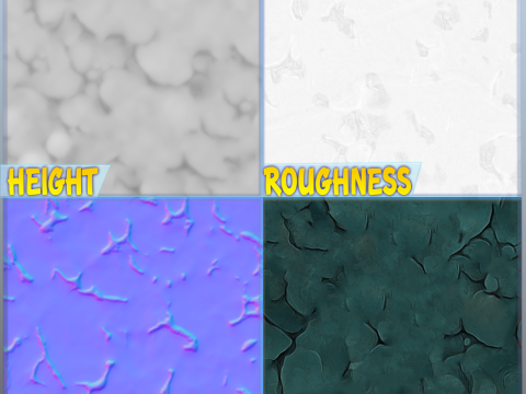 Stylized Ground Seamless Texture CG Tekstury