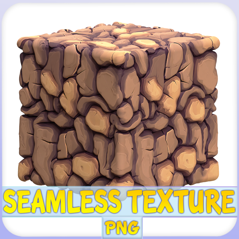 Stylized Ground Seamless Texture CG 纹理 .c4d .max .obj .3ds .fbx .stl .blend 