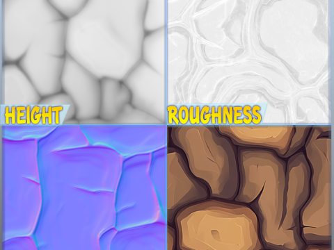 Stylized Ground Seamless Texture CG 纹理