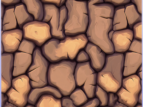 Stylized Ground Seamless Texture CG 纹理