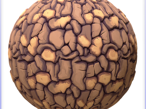 Stylized Ground Seamless Texture CG 纹理